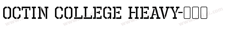 Octin College Heavy字体转换